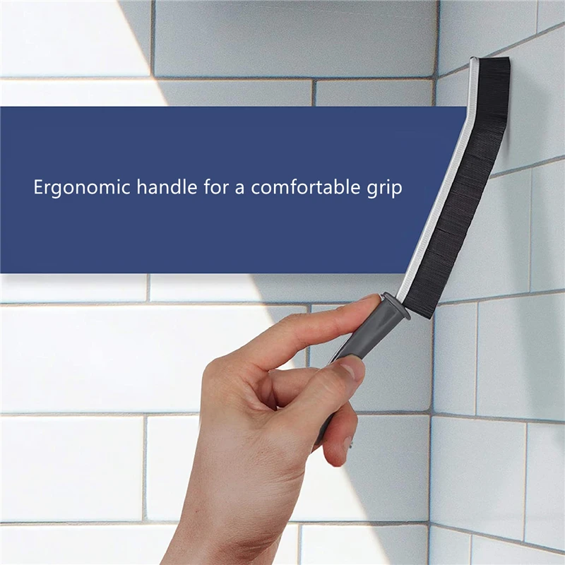 Durable Grout Cleaner Brush Household Tile Joints Scrubber Stiff Bristles Small Tile Grout Cleaning Brush for Shower Floor Lines