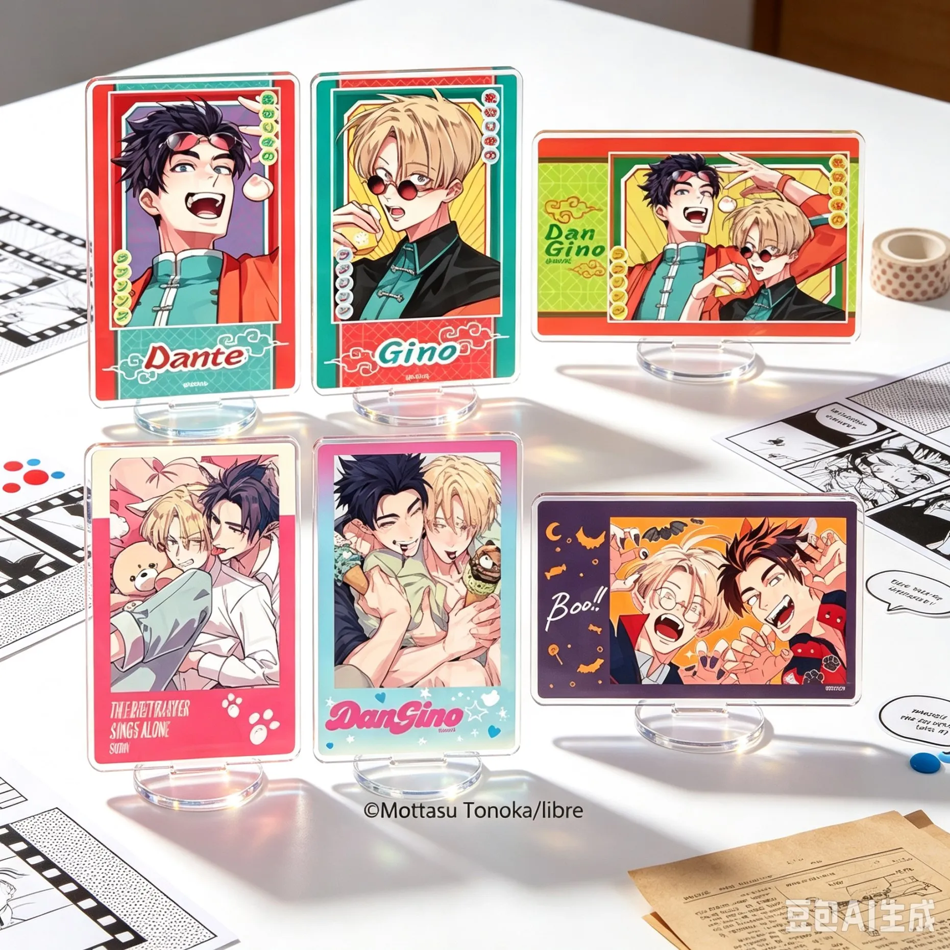 Classic 15cm Anime Betrayers Love Song Acrylic Stand Model Bookshelf Decoration Lovely Products High Definition Images Keychain