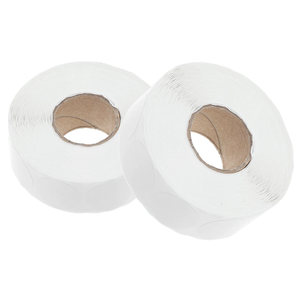 

5 Rolls 13mm White Round Stickers High Adhesion Self Adhesive Labels Office Retail Home Classroom Food Service Dot Stickers