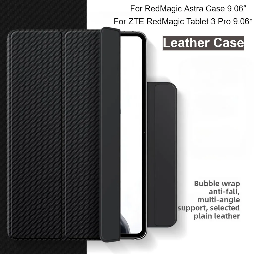 Case Cover For RedMagic Astra Case 9.06″ Carbon Fibre Clip Magnetic Protective Sleeve For ZTE RedMagic Tablet 3 Pro 9.06inch