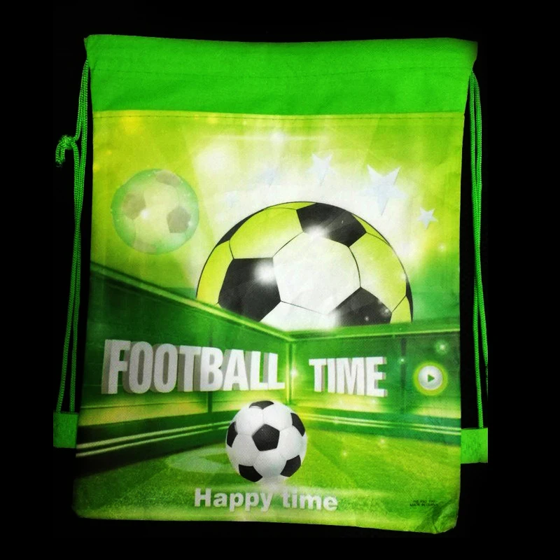 어린이 축구 가방 Drawstring 파티 스포츠 스토리지 축구 배낭 공 홀더 피트니스 부직포 휴대용 스포츠 배낭