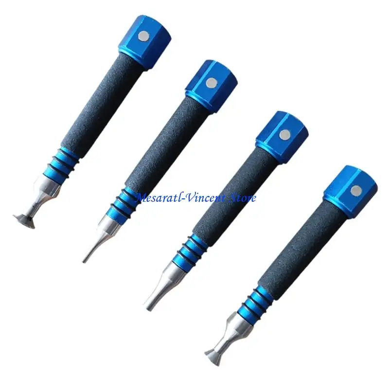 

A70F Pack Of 4 Car Dents Repair Tools Leveling Pen Aluminum Alloy Construction Body Dents Puller For Automotive Motorcycle