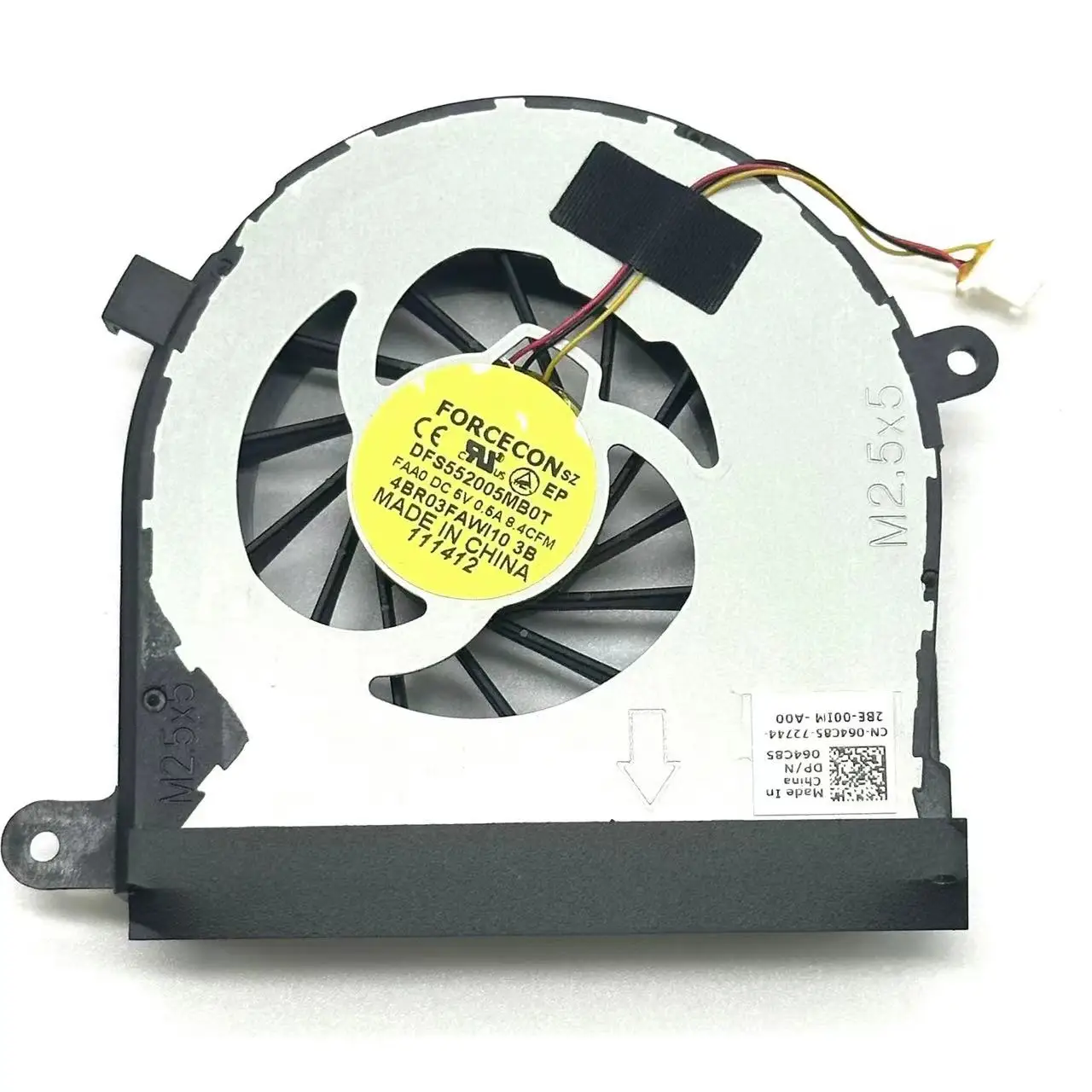 

N7110 Vostro 3750 64C85 MF60120V1-C130-G99 DC 5V 3-Wire Server Cooling Fan