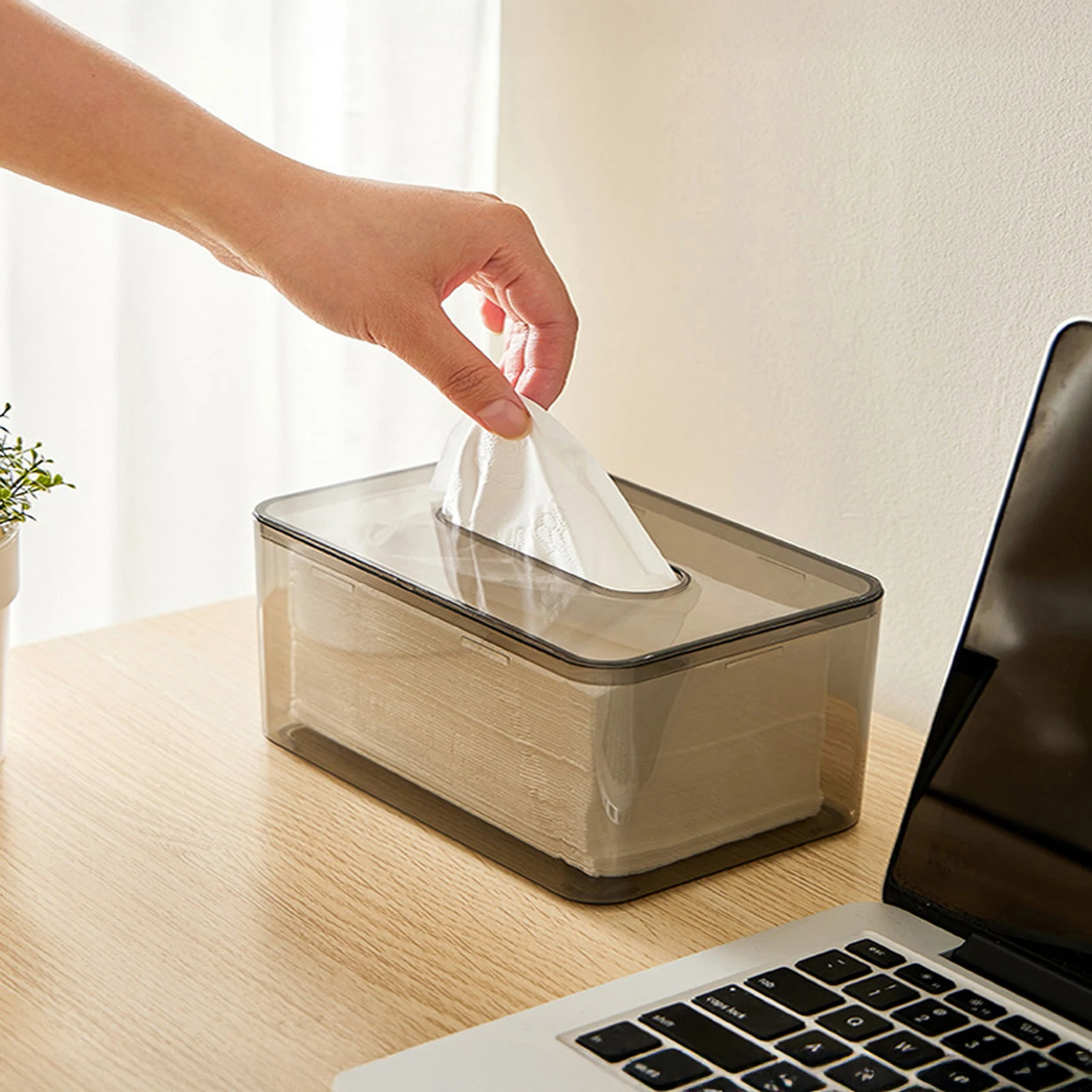 

Clear Tissue Dispenser Box Plastics Transparent Restaurant Hotel Tissue Box Paper Rack Kitchen Organization Tissue Boxes