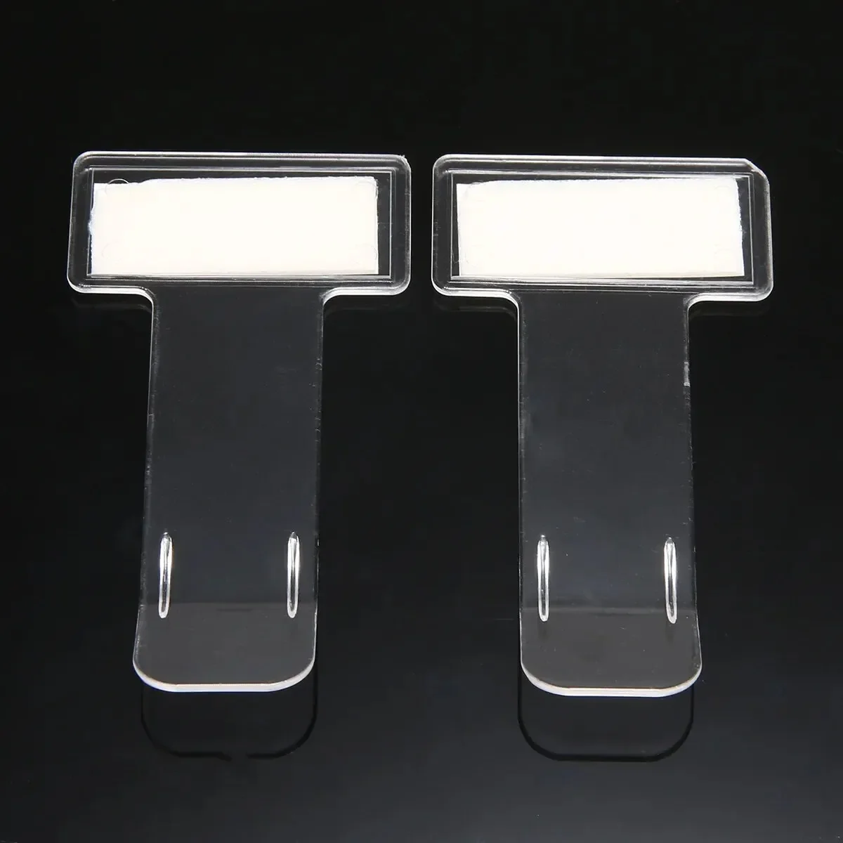 2 Stück Transparente Parkschein- und Beleghalter-Clips Universeller Fahrzeug-Windschutzscheibenaufkleber Kunststoff-Autozubehör – Detail 2