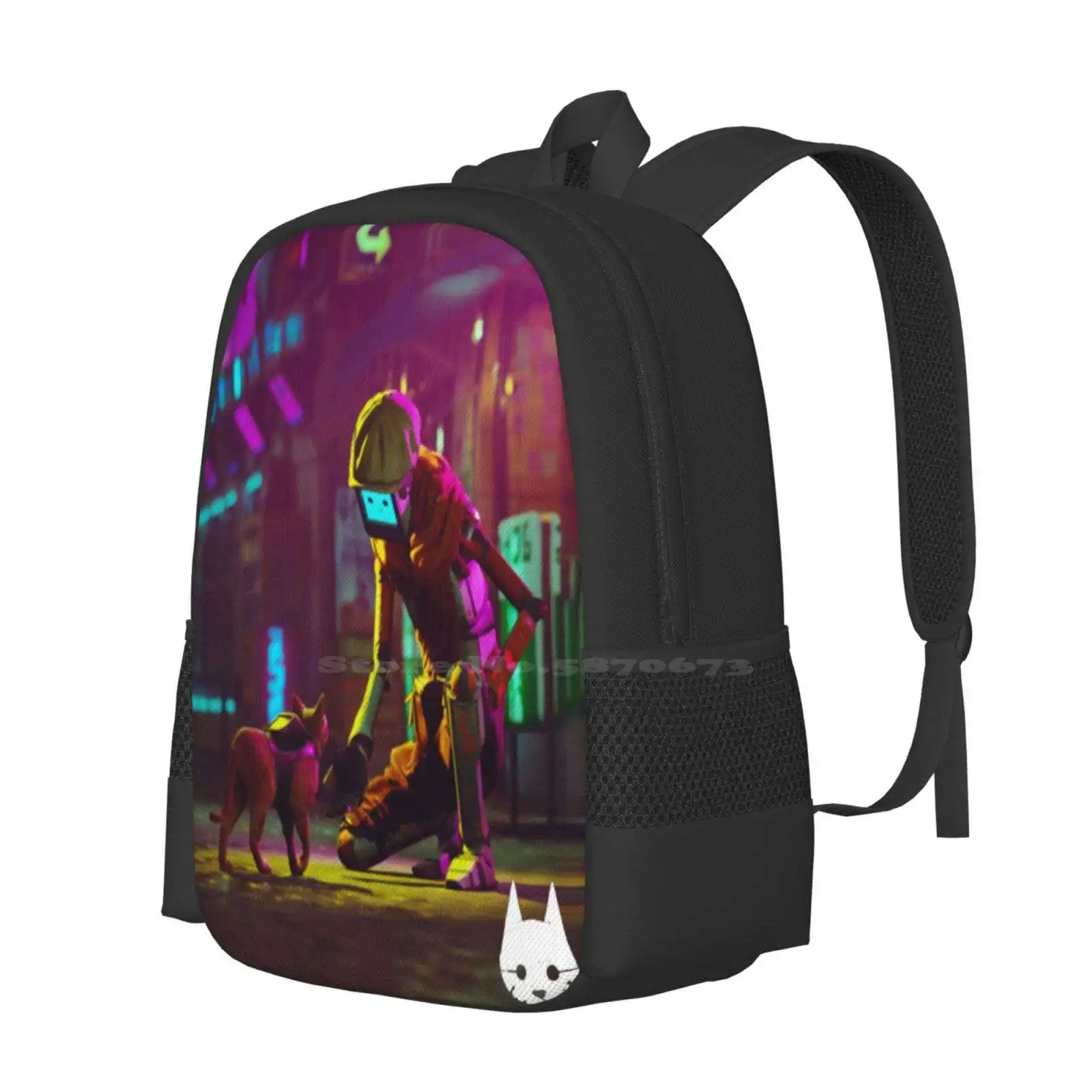 Stray Game (6) Hot Sale Schoolbag Backpack Fashion Bags Stray Cat Game Stray Cat Stray The Cat Game Stray Game Does The Cat Die