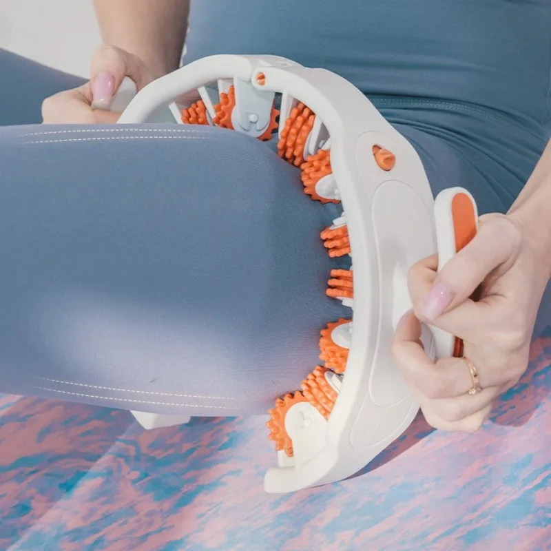 

Adjustable Leg Massager Ring, Portable Home Device for Active Muscle Toning & Recovery, Yoga & Gym Use