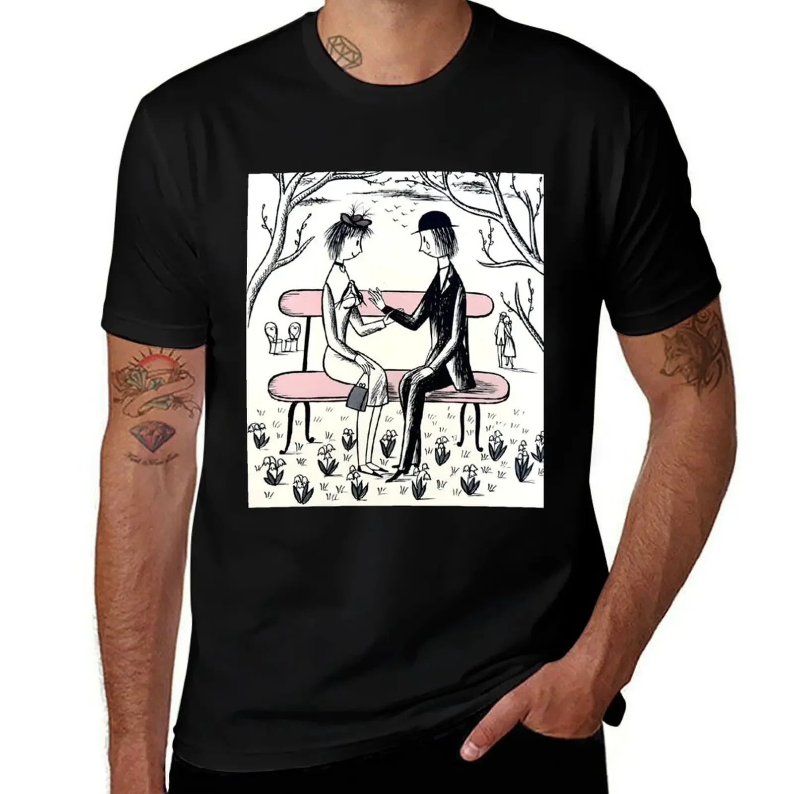 

Raymond Peynet - The Lovers T-Shirt blacks custom shirt anime tshirt kawaii clothes mens big and tall t shirts