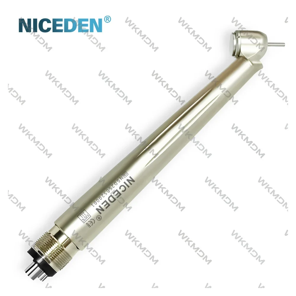 Kim Shop  WANGKM  Titanium Coated 45°   Handpiece with Never Burn Out LED Multi-way Water Spray Rear Air Exhaust for Wisdom Toot