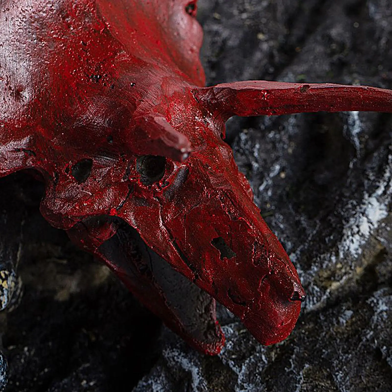 صافرة عالية على شكل ترايسيراتوبس لعبة معدات البقاء على قيد الحياة للهالوين رعب صراخ صافرة للمغامرة الظهر حفلة الميدان البرية #4