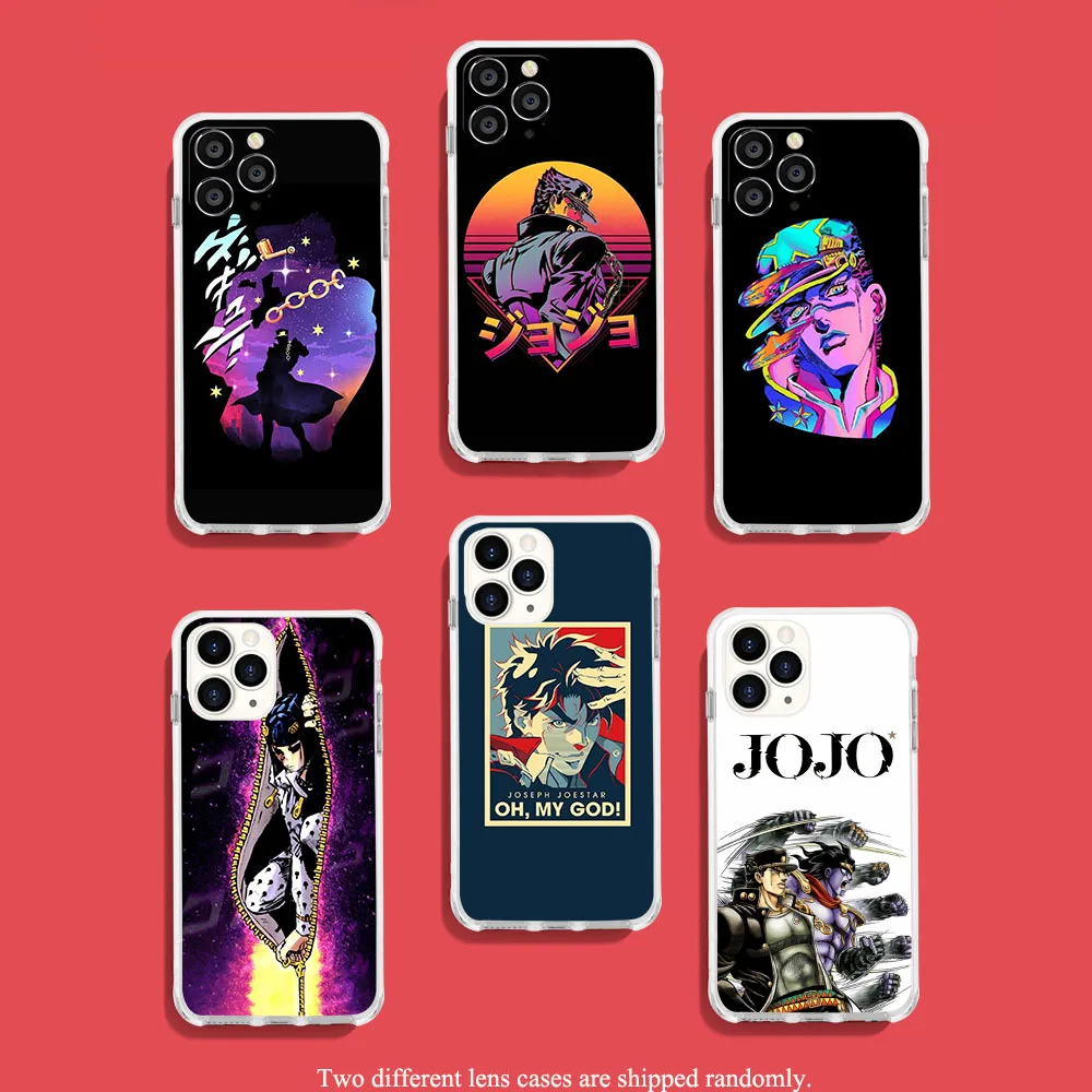 UK-65 JOJOS Bizarre Adventure Soft Case for OPPO VIVO Reno A17k A77s A78 Findx5 8 8t Y35 Y22s Y16 Y02s Y02 Y01 X80 V25 Pro