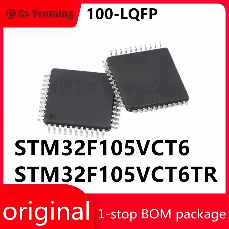 1PCS Integrated circuit (IC) embedded microcontroller, electronic components, stm32f105vct6 stm32f105vct6tr 100-lqfp