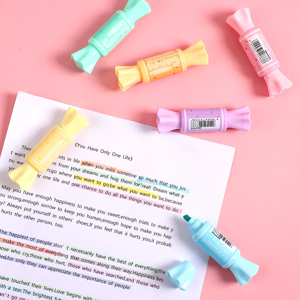 6pcs Double-headed Pastel Fluo - Highlighter Set Pastel review and price