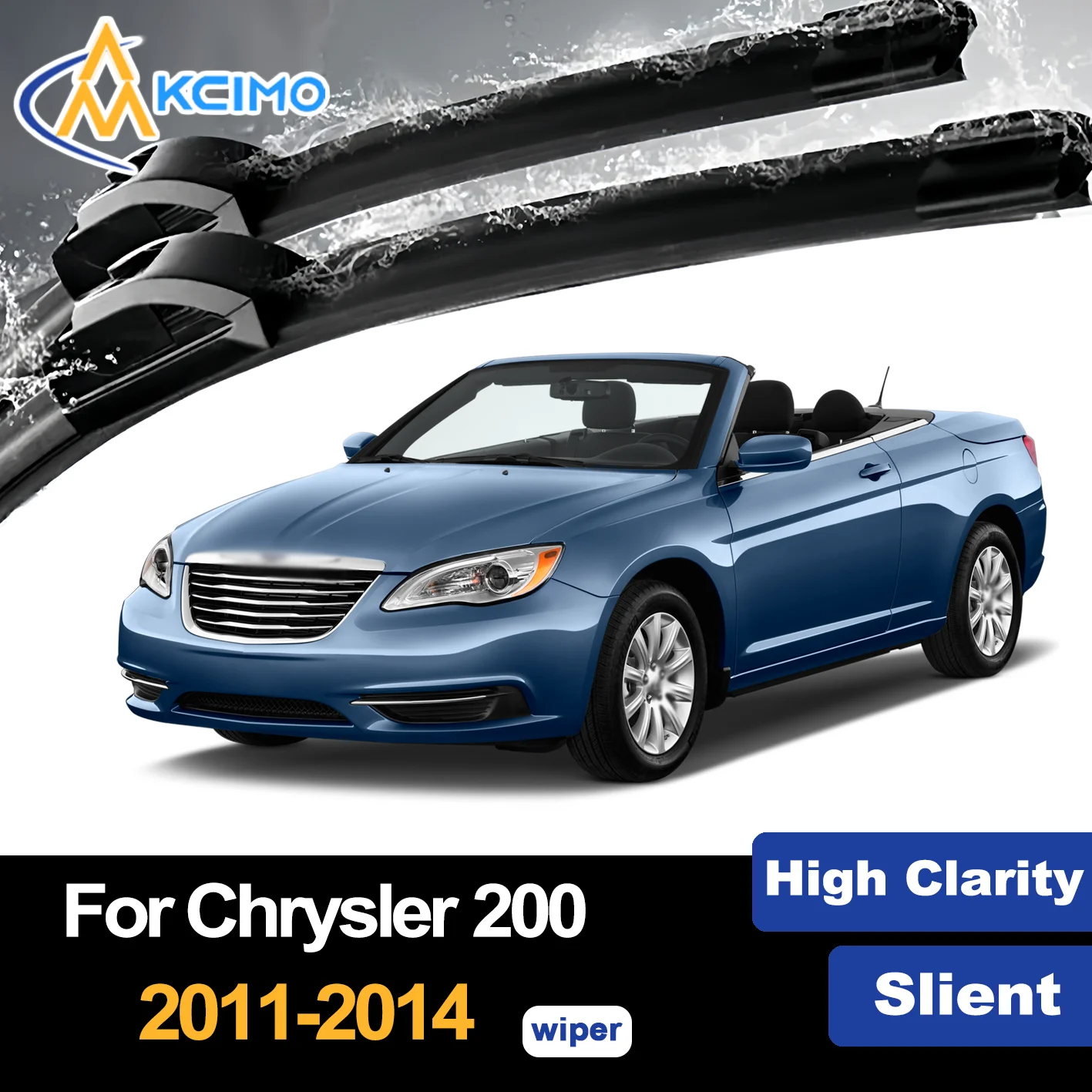 

Front Wiper Blades for Chrysler 200 2011–2014 2012 Lancia Flavia Premium Car Windscreen Windshield Window Wiper Accessories