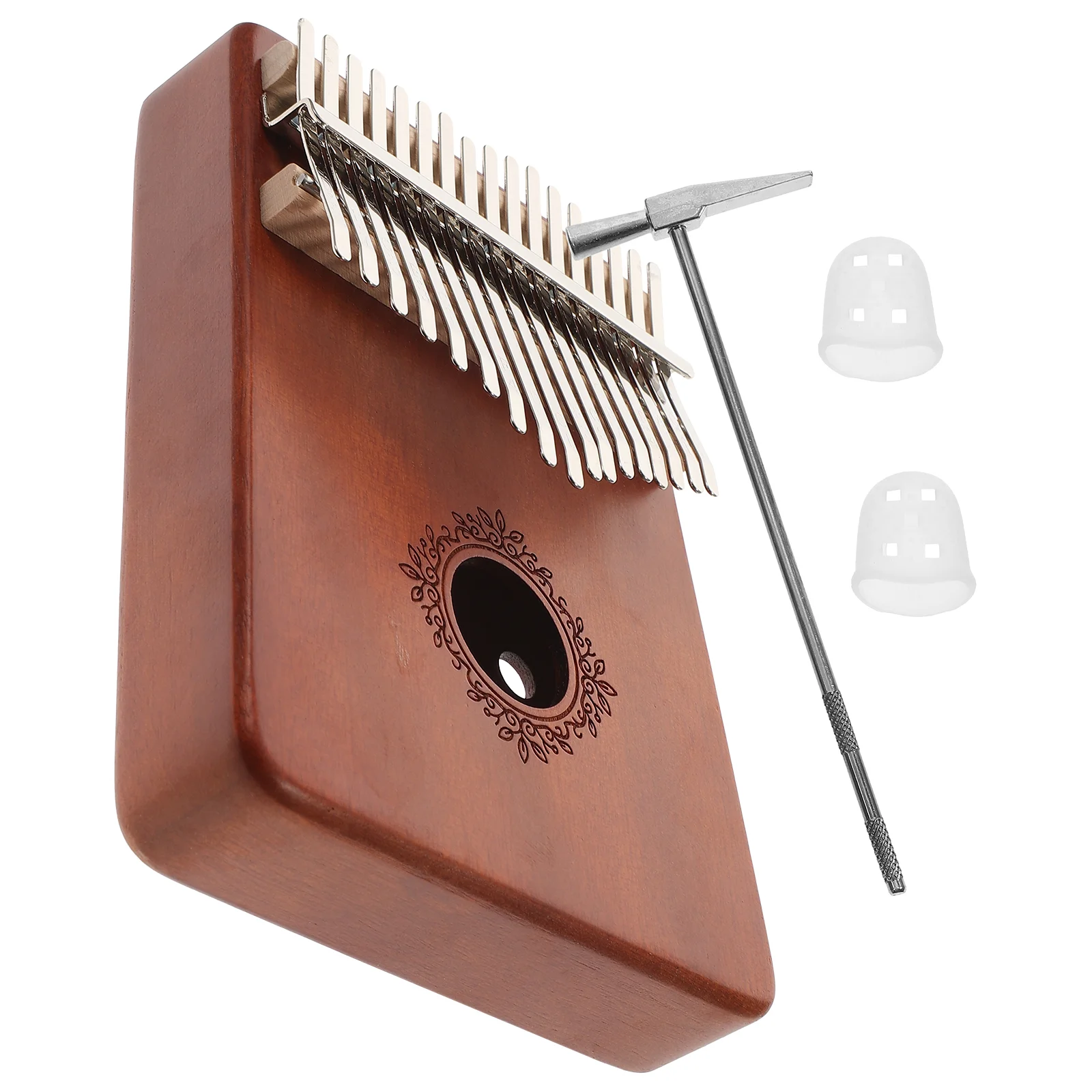 Thumb Kalimba Instrument Kid Piano Musical Instruments for Adults Kids Beginner 17 Keys Vintage