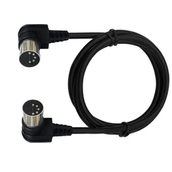 Double 90 Degree Right Angled MIDI Cable DIN Plug Socket Audio Extension Cord Wire Male Din-5pin E65C