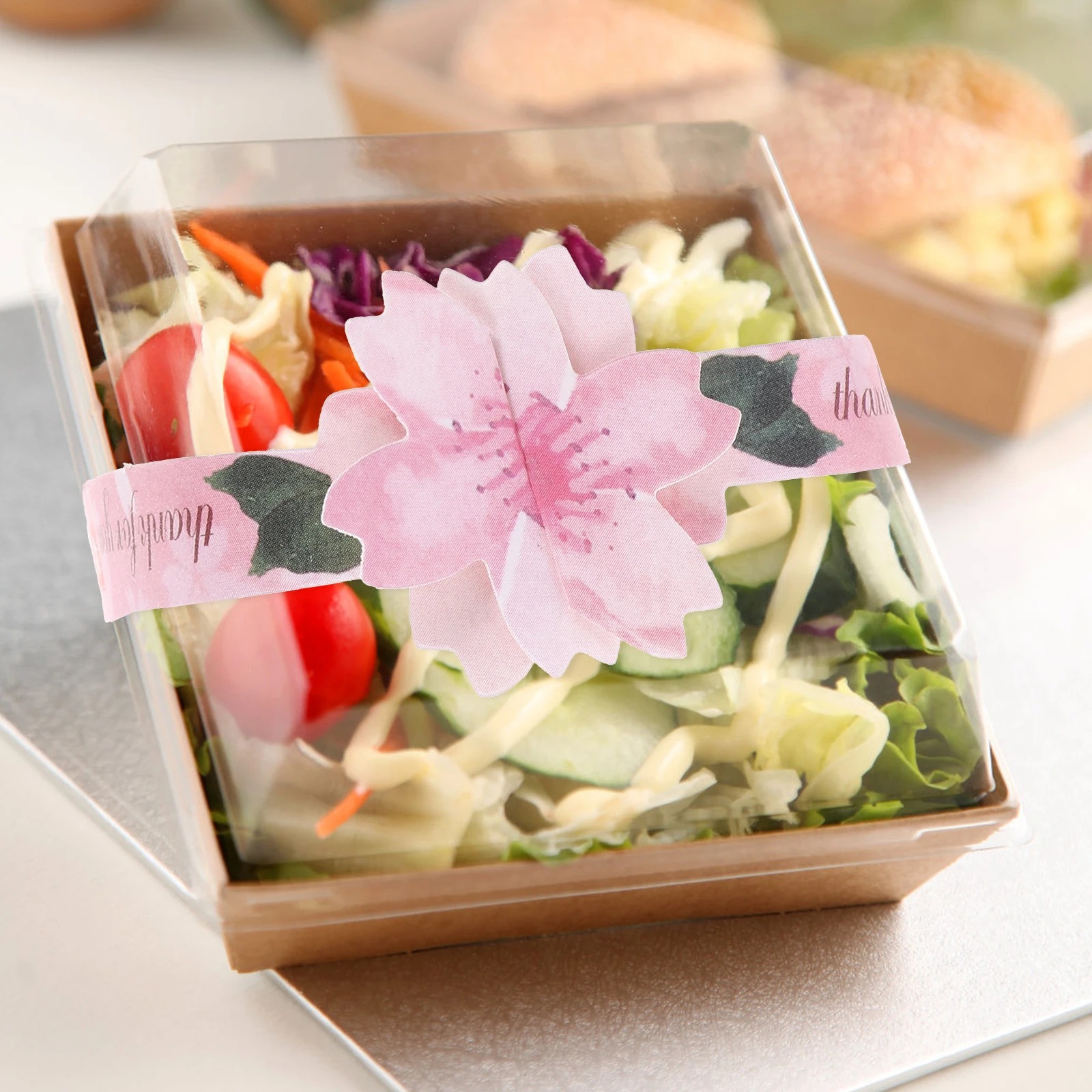 20 Sheets Gift Decorative Sealed Sticker Decoration Label Pvc Food Adhesive Stickers