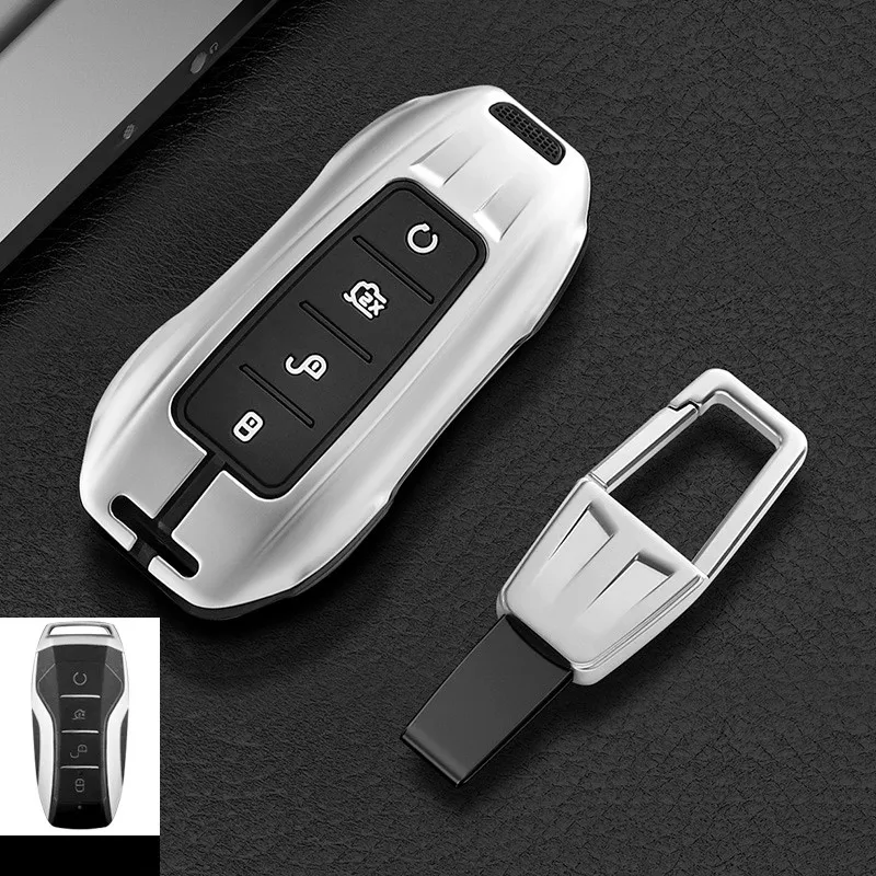 SportsCar Model Zinc Alloy Remote Key Case Cover For BYD Lied Han Ev Tang Dm Qin PLUS Song Pro MAX Yuan Keychain Car Accessories