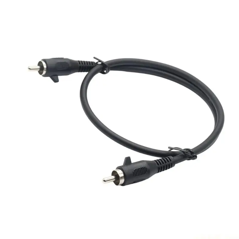 Black Stretchable AV Charging Cable For Flexible Devices Connection 12-50cm
