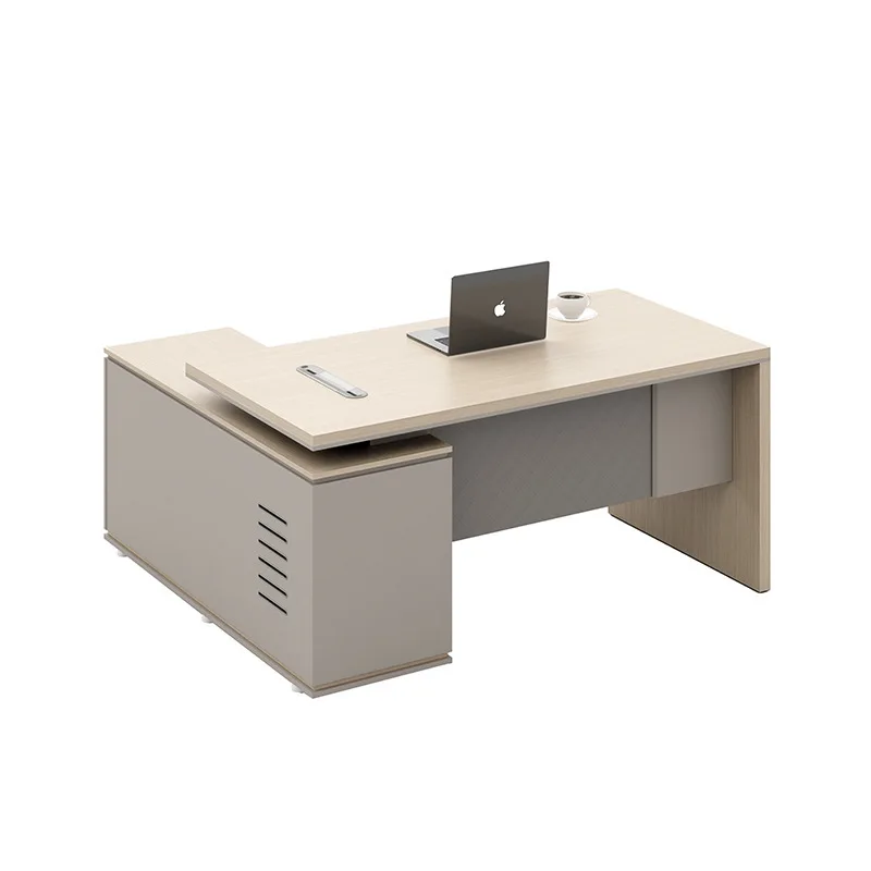 خزائن طاولة Boss بسيطة، مشرف، مكتب المدير، المكتب الحديث، طاولة الرئيس، مكتب الكمبيوتر، مكتب واحد، D التنفيذي #1