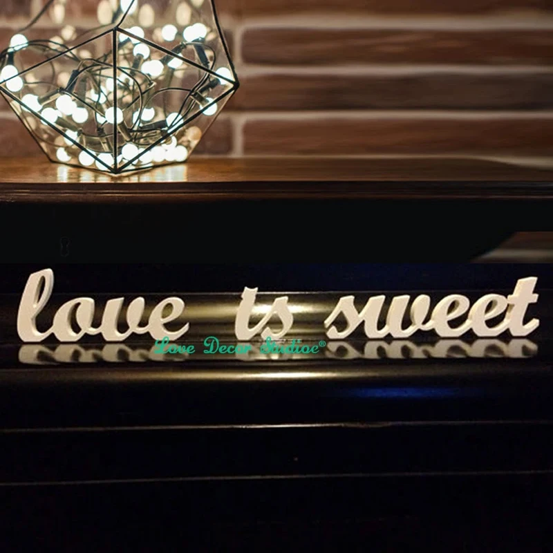 

Love IS SWEET Letters for Wedding Decoration, Mr and Mrs Sign for Sweetheart Table