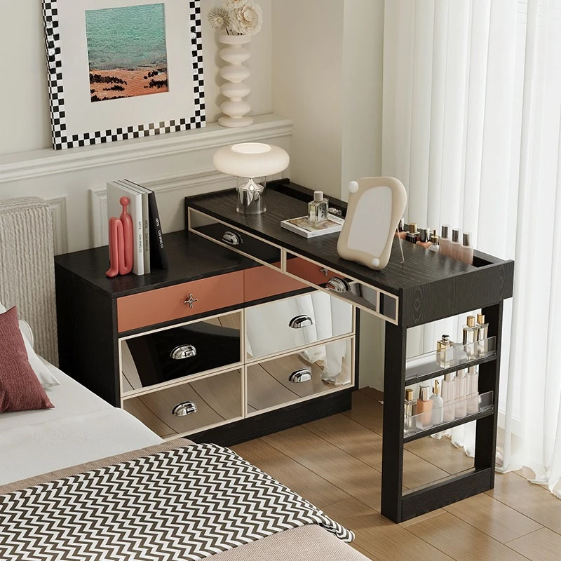 Dresser paint Memphis mirror stainless steel dresser chest combination