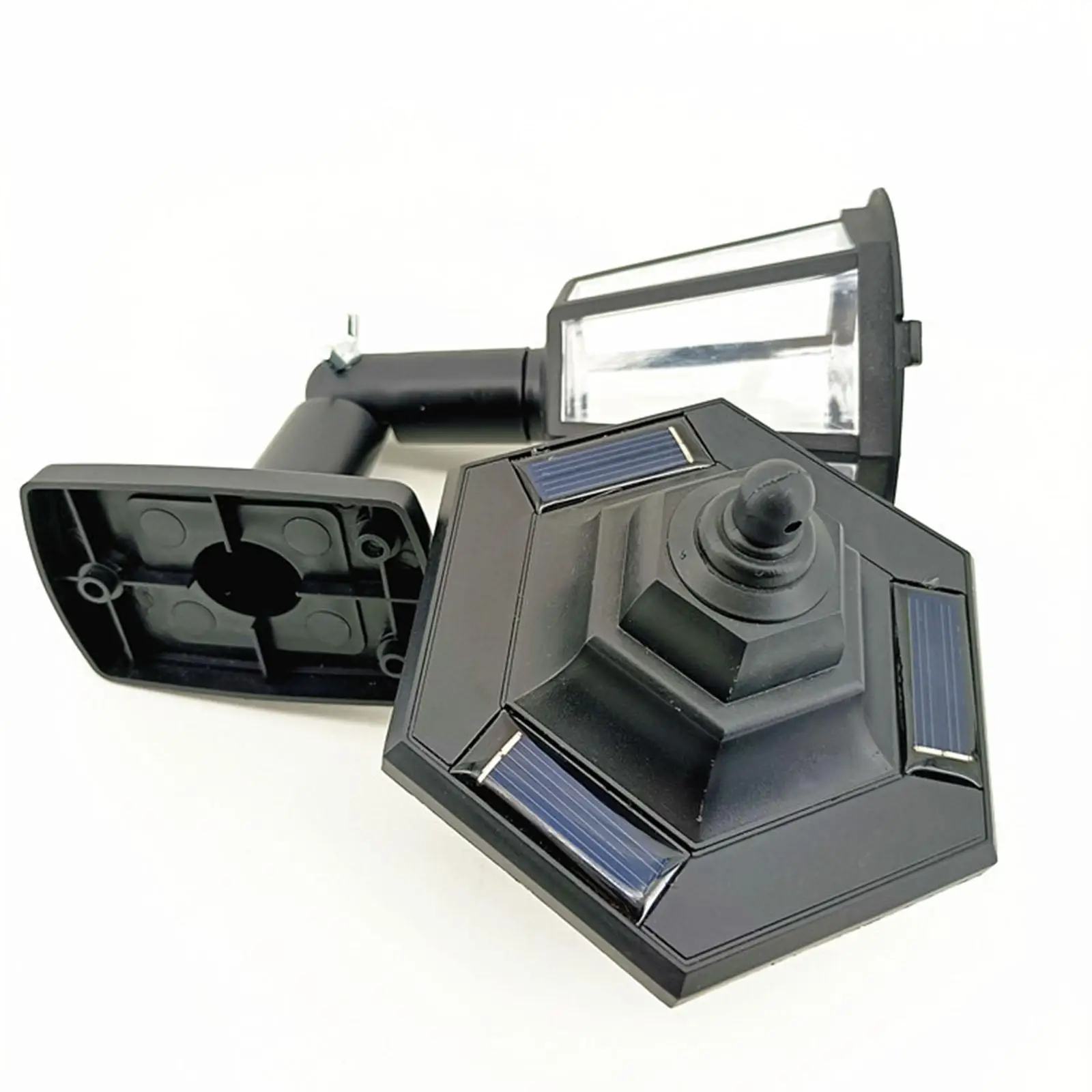 

2Pcs Solar Hex Wall Lights Garden Landscape Lamp for Fence Garage Entryway