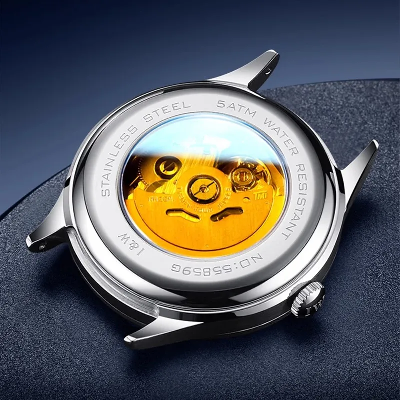 CARNIVAL Brand Mechanical Watches Luxury Sapphire Calendar NH36 Movement Automatic Wrist Watches Waterproof for Men Reloj Hombre - Image 4