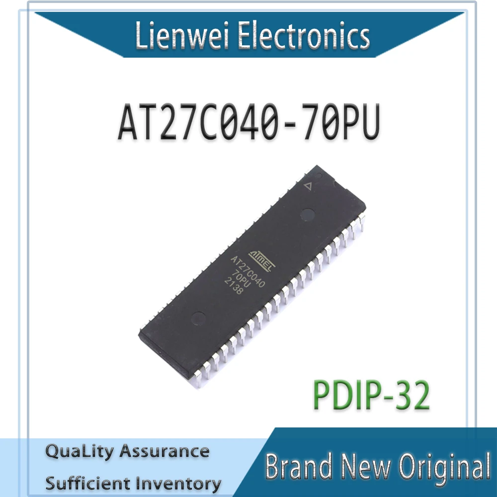 

100% New Original AT27C040 AT27C040-70PU AT27C040-70PC IC Chipset PDIP-32