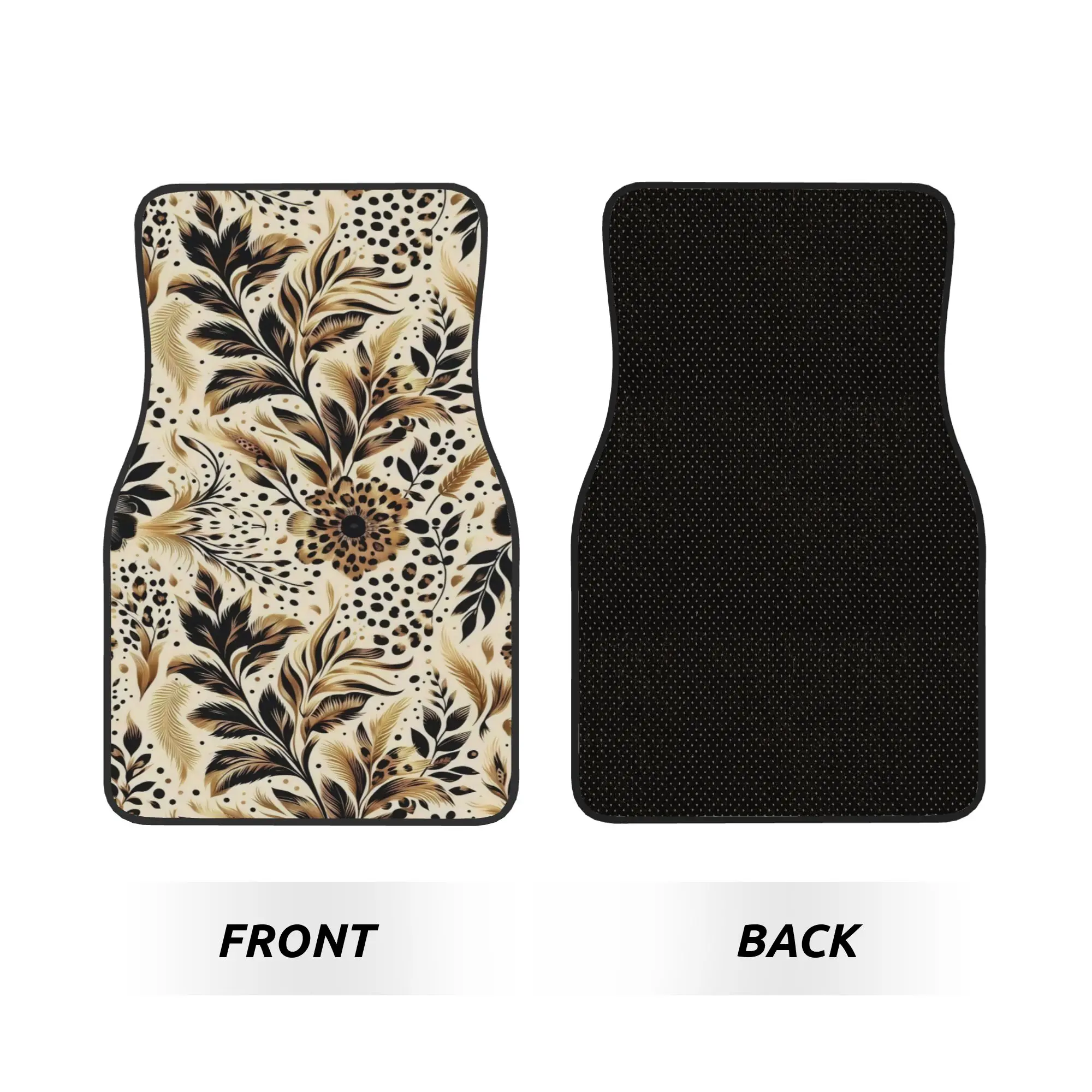 These 4pcs Car Floor Mats Feature An Exquisite Design With A Signature Bohemian Style Theme. They Are Perfectly Crafted With Per