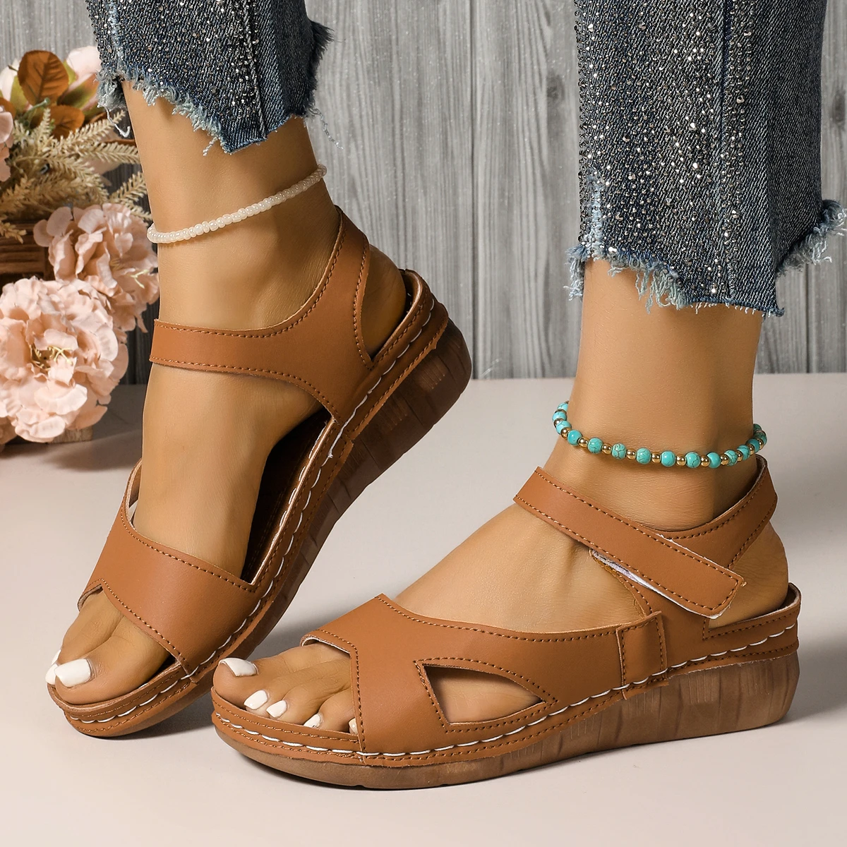 Zomer Vrouwen Sandalen Schoenen Party Dames Schoenen Slides Sandalen Dames Wig Sandalen Vrouw Antislip Schoenen Vrouwen Slippers Vrouwelijke