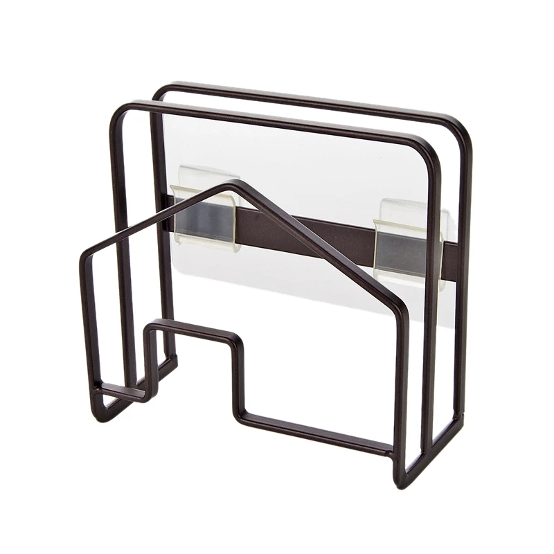 Wall-Mounted Multi-Grid Iron Cutting Board Rack Kitchen Lid Rack Pot Drainer Knife Stand Shelves Kitchen Organizer