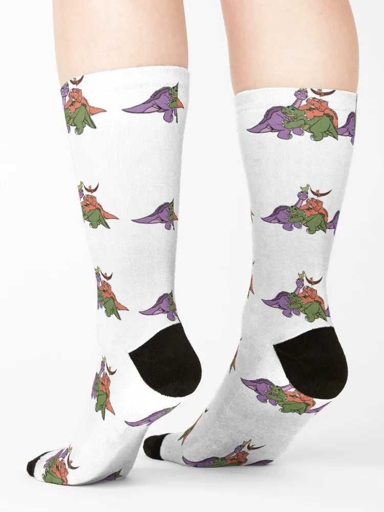 The Land Before Time Socks Soccer Heating sock snow hiphop Designer Man Socks Women's
