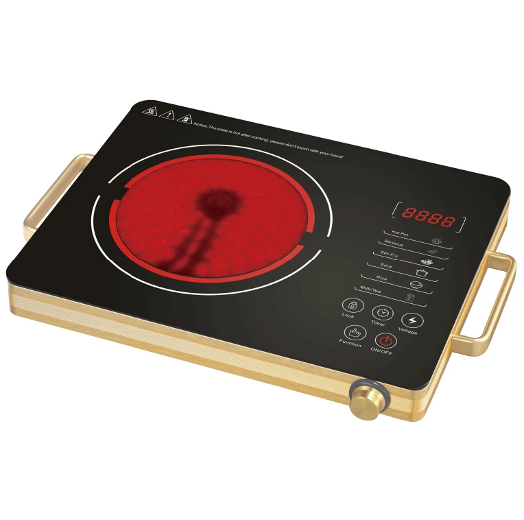 Built-In/Freestanding Portable RV Ready Electric Smooth Ceramic Sensor Touch Induction Cooker 2200W Power Auto Shut