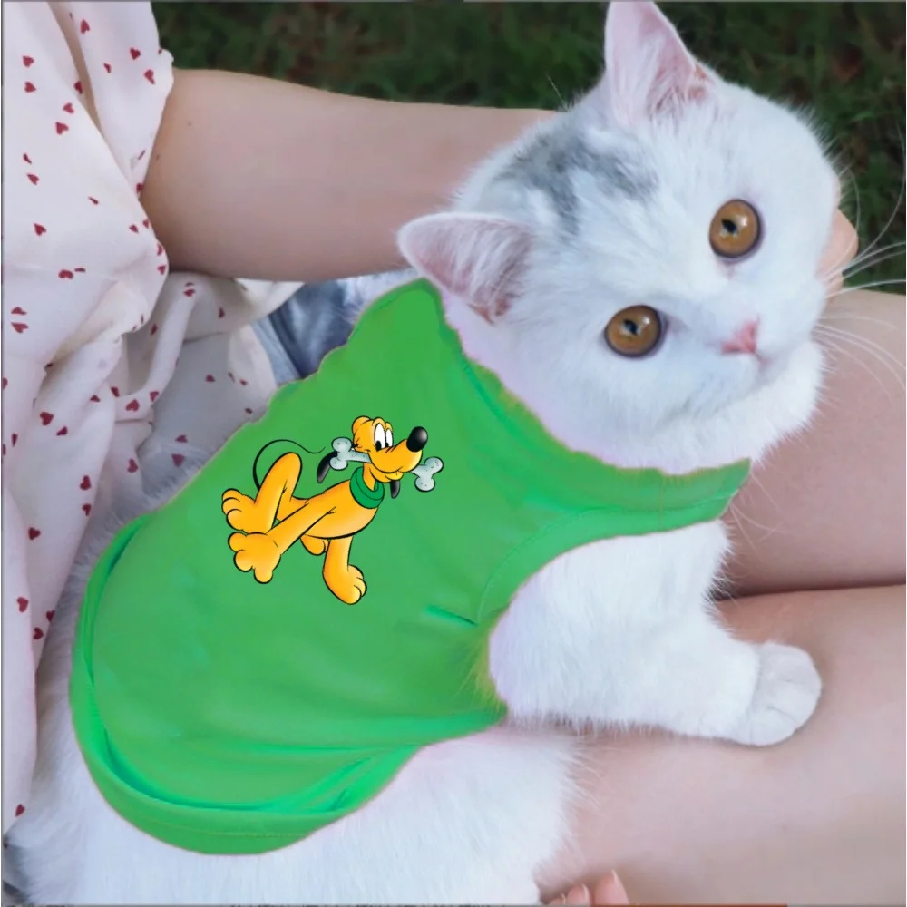 1PC Bruto&Bone Printed Pet Tank Top, Casual Round Neck Pet S