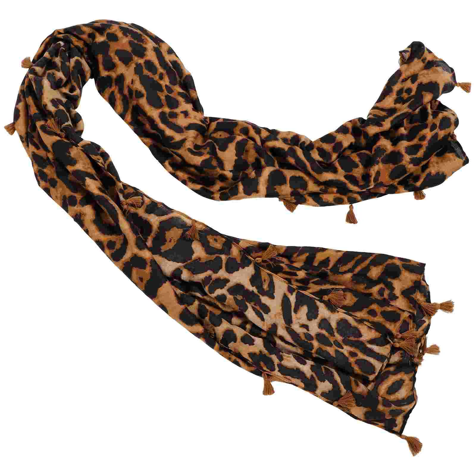 Korean Version Miss Fashion Accessories for Women Sweater Scarves Leopard Scarf