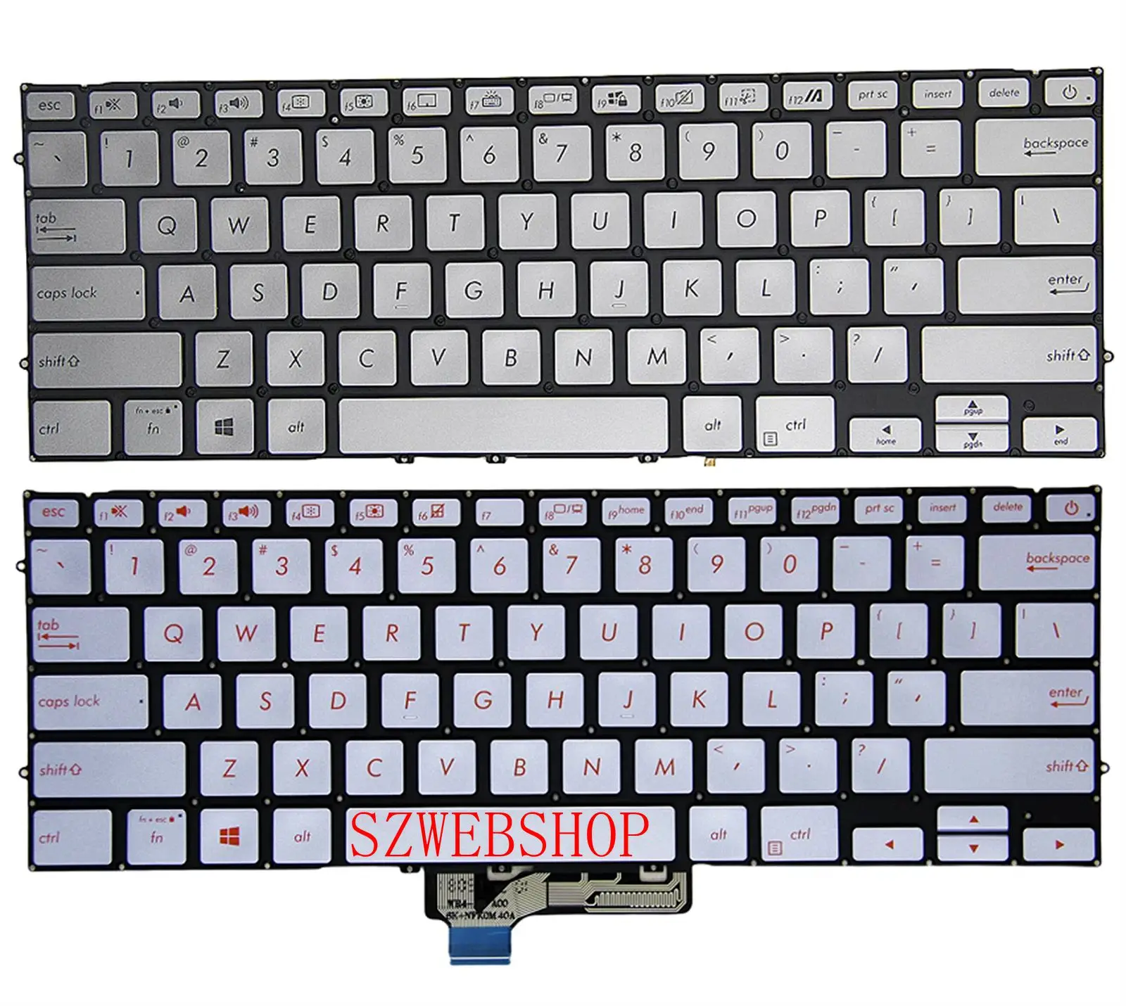 NEW Laptop US Keyboard For ASUS UM431 UM431D UM431DA  CA Backlit