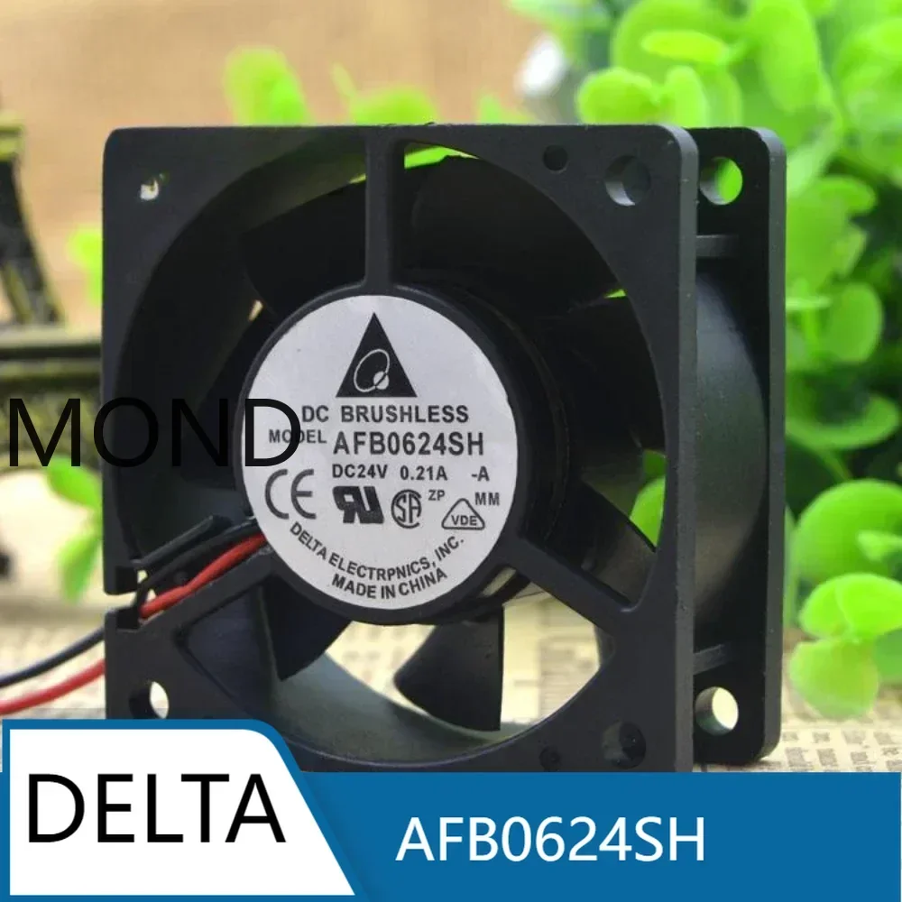 AFB0624SH 6025 24V 0.21A 6CM 2-wire frequency converter high air flow cooling fan Delta