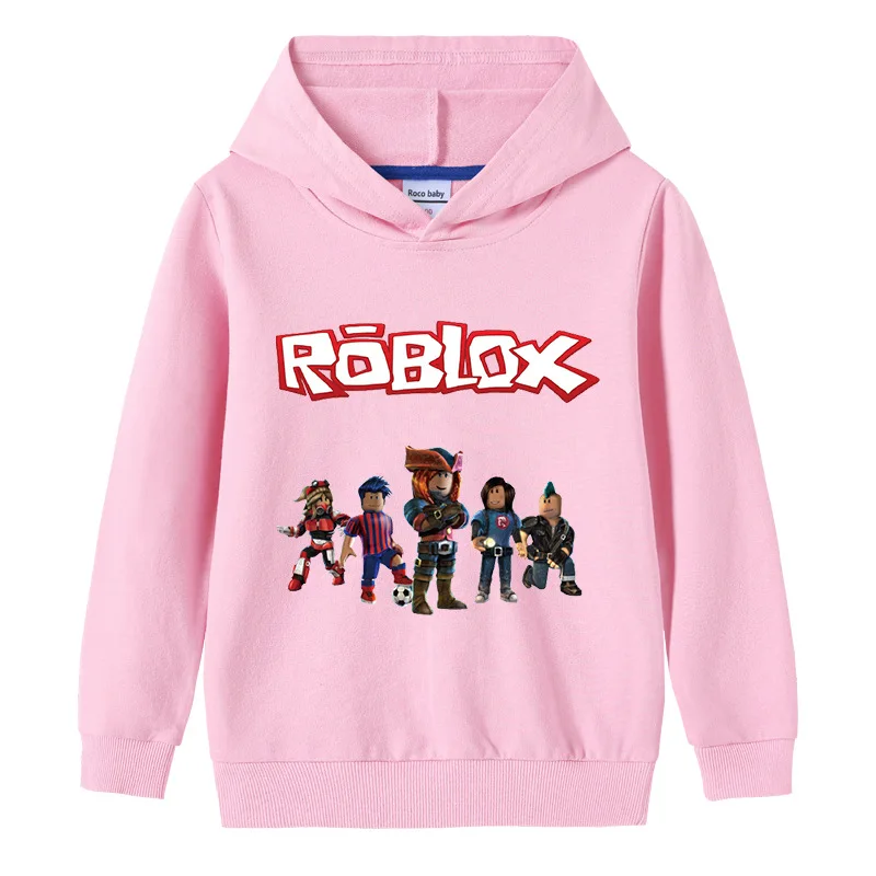 Robloxing Cartoon Anime Children Costume Spring Hoodie Kids Clothes Funny Haruno Sakura Hoodies for Teen Girls Baby Sweatshirt