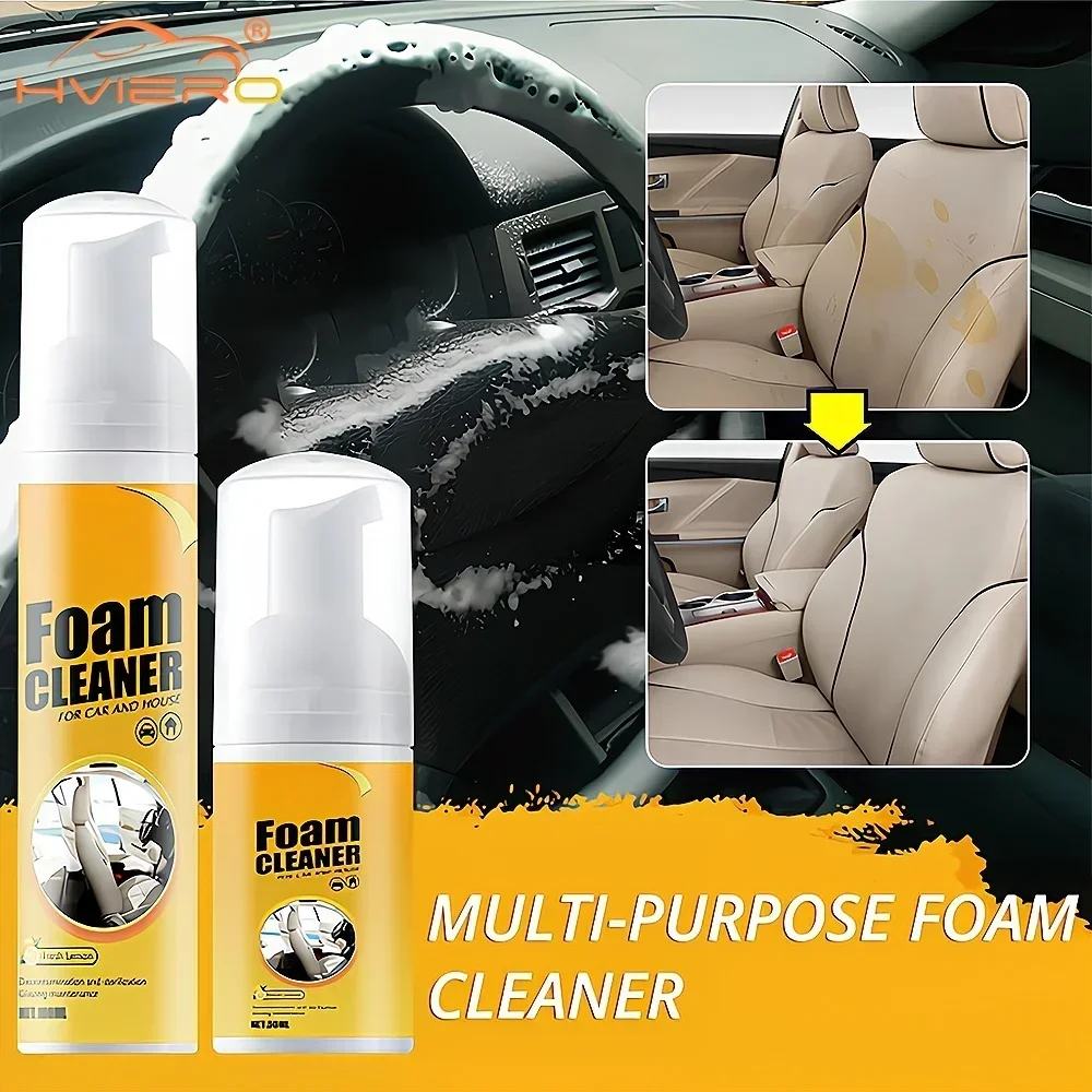 

30ML/100ML//200ML Multi-Purpose Foam Cleaner Leather Cleans Automoive Car Interior Homes Maintenance Surfaces Washing Paint Care