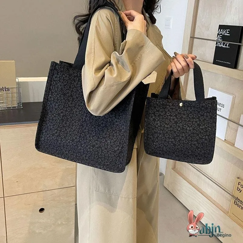 

Trendy Large Capaci Canvas Tote Bag Women's Single oulder Handbag Faionable Hobo Bag Casual Soft Medium Hardn