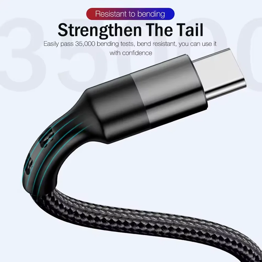 PD 100W USB Type C To C Cable For Samsung Xiaomi MacBook iPad iPhone 15 16 Data Charger QC 3.0 4.0 Quick Fast Charge Cord 1m