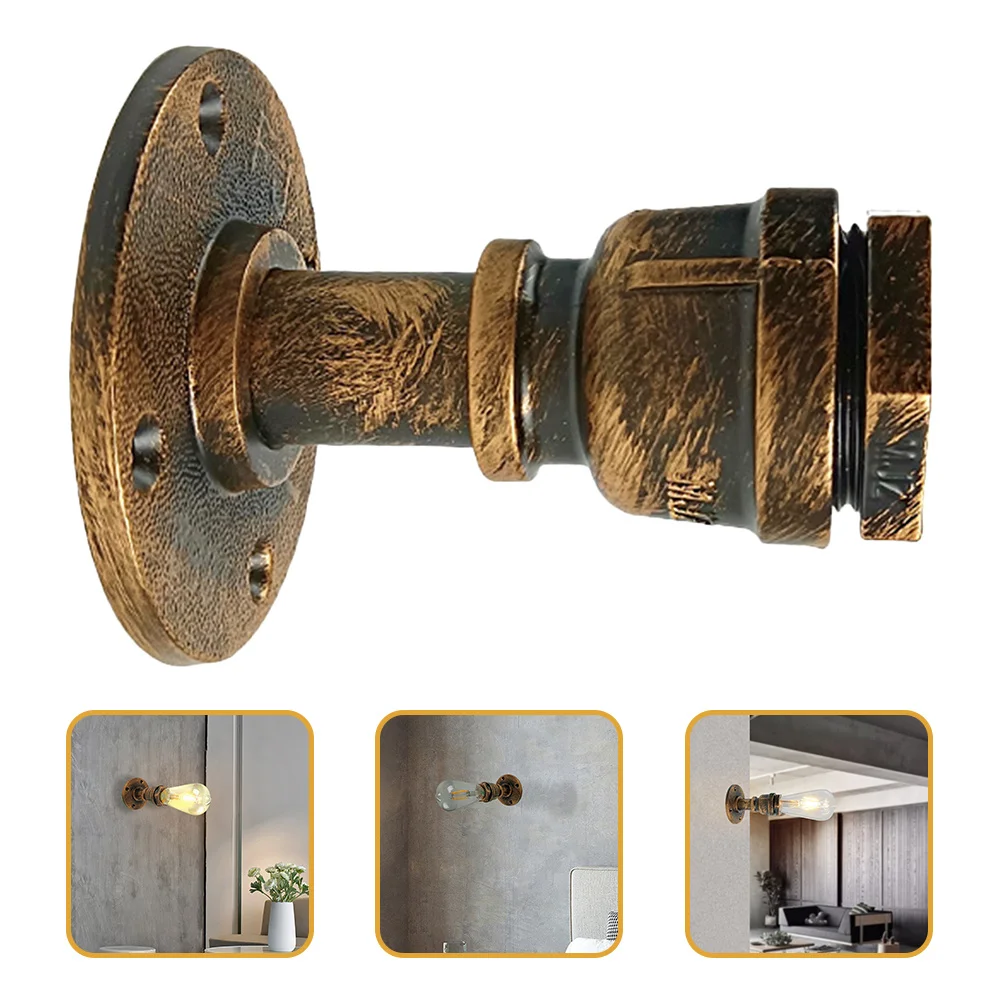 الرجعية الجدار مصباح خمر الحديد السرير الشمعدان لمرآة الممر ديكور المنزل تركيبات الإضاءة نمط ريفي دائم