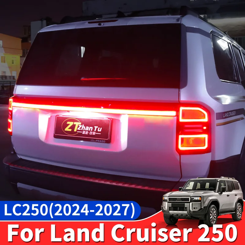 For Toyota Land Cruiser 250 LC250 Prado 2024-2027 1958 First Edition LED Full Width Tail Lamp Rear Light Exterior Upgrade