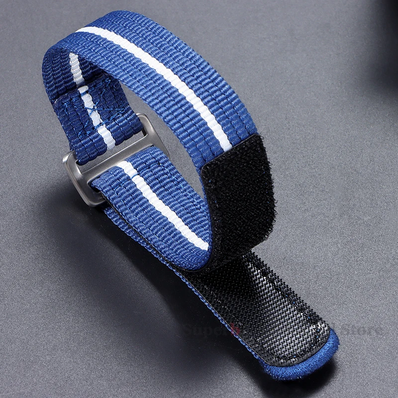 قسط النايلون حزام (استيك) ساعة ل تيودور ل Seiko 20 مللي متر 22 مللي متر الرجال العسكرية الرياضة المعصم الفرقة ل رولكس استبدال قماش معصمه