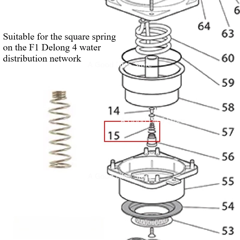 Applicable To Delonghi Coffee Machine Brewing Head Water Distribution Net Fixing Screw Copper Nut Sleeve Barrel Accessories