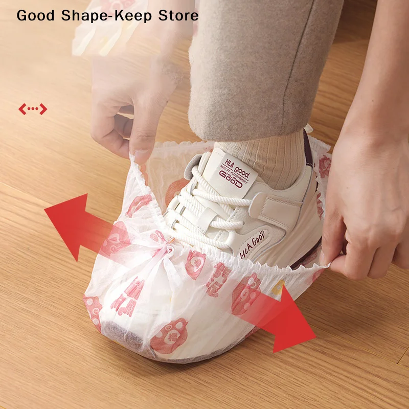 

daily50/100/150Pcs Disposable Thickened Cat Paw Shoe Covers, Cleaning & Hygiene Supplies, Travel Hotel Shoe CoversDaily products
