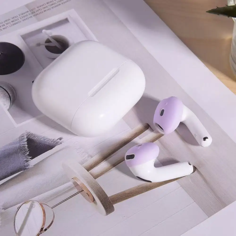 Suitable For Airpods4 Protective Cover Apple AirPods Four Generation Earmuffs Small  Silicone Sleeve Ultra-thin Non-slip image 6