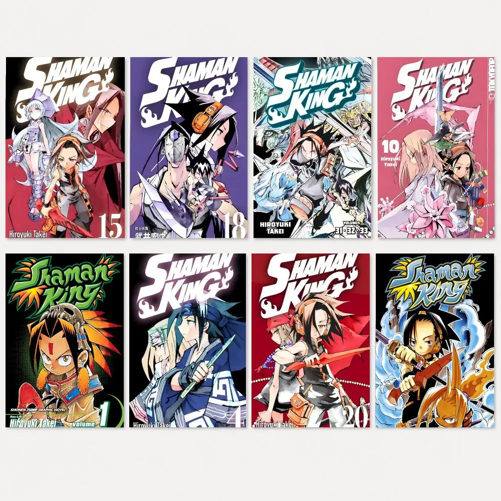 S-Shaman K-King Anime Poster Self Adhesive Wall Stickers Removable Room Decor Aesthetic Space Murals Fancy Gift