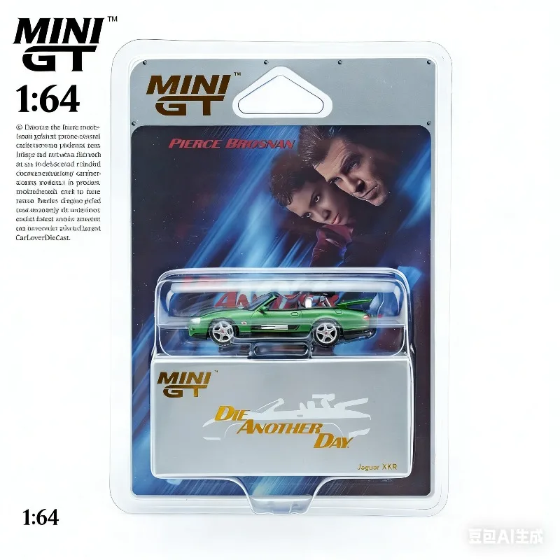 

MINI GT 1:64 Jaguar XKR From "Die Another Day" Movie - 007 - Detailed Alloy Car Model, Boys' Toy, Adult Collection Piece.